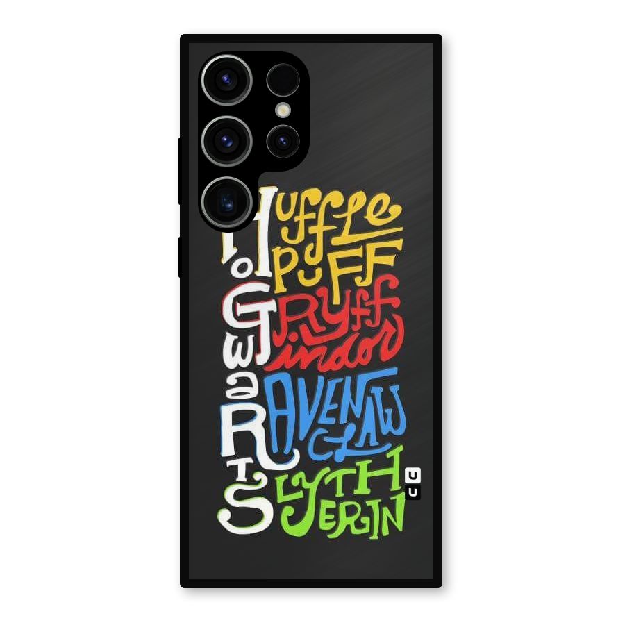 Four Colored Homes Metal Back Case for Galaxy S23 Ultra