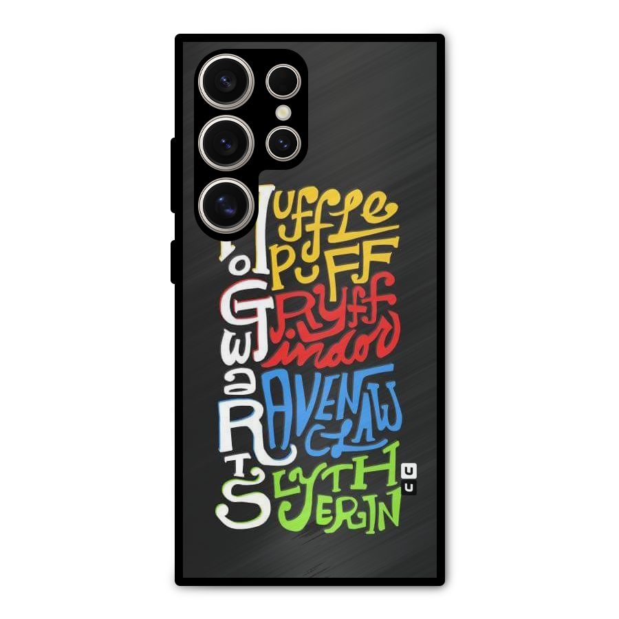 Four Colored Homes Metal Back Case for Galaxy S24 Ultra