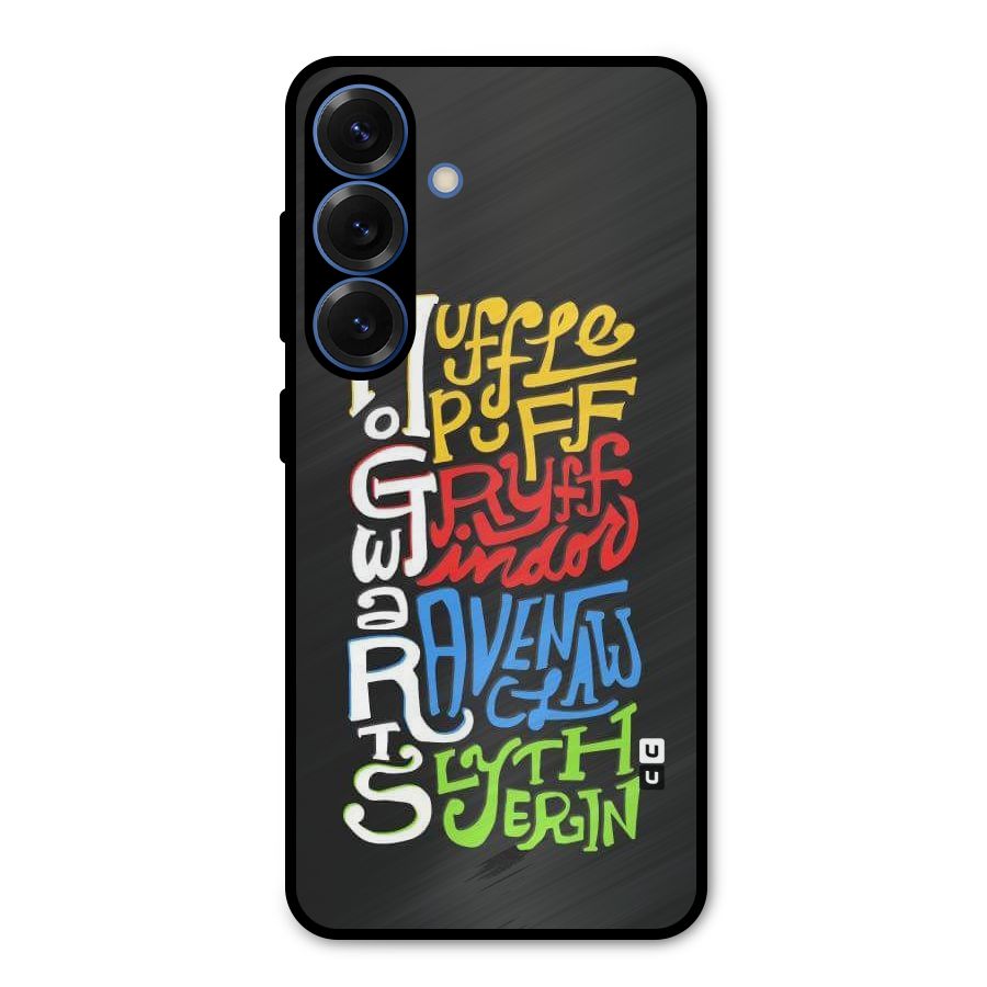 Four Colored Homes Metal Back Case for Galaxy S25
