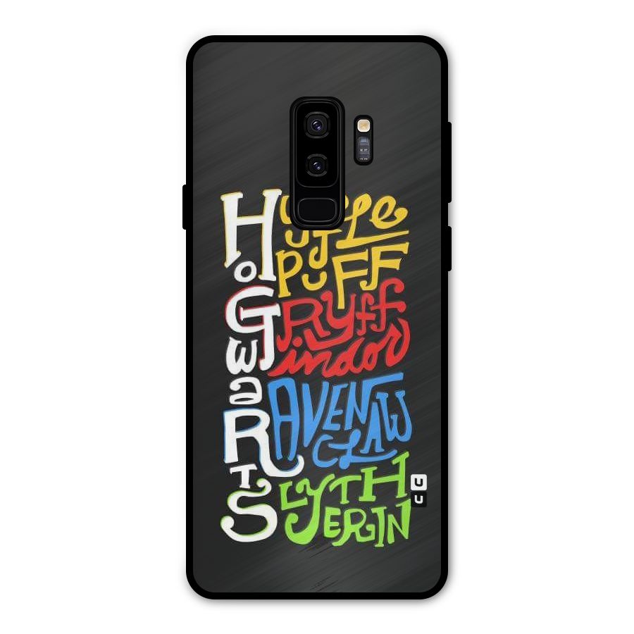 Four Colored Homes Metal Back Case for Galaxy S9 Plus