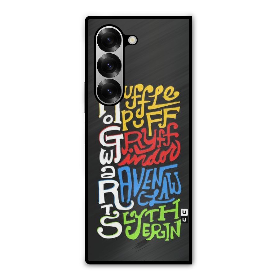 Four Colored Homes Metal Back Case for Galaxy Z Fold6