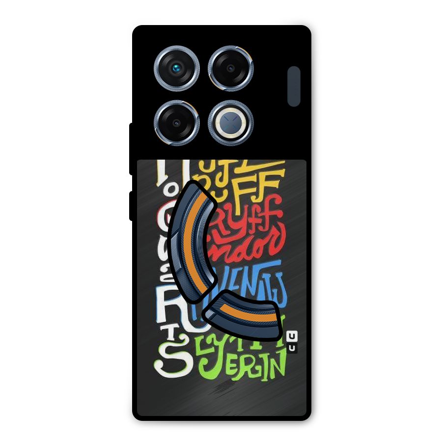 Four Colored Homes Metal Back Case for Infinix GT 20 Pro