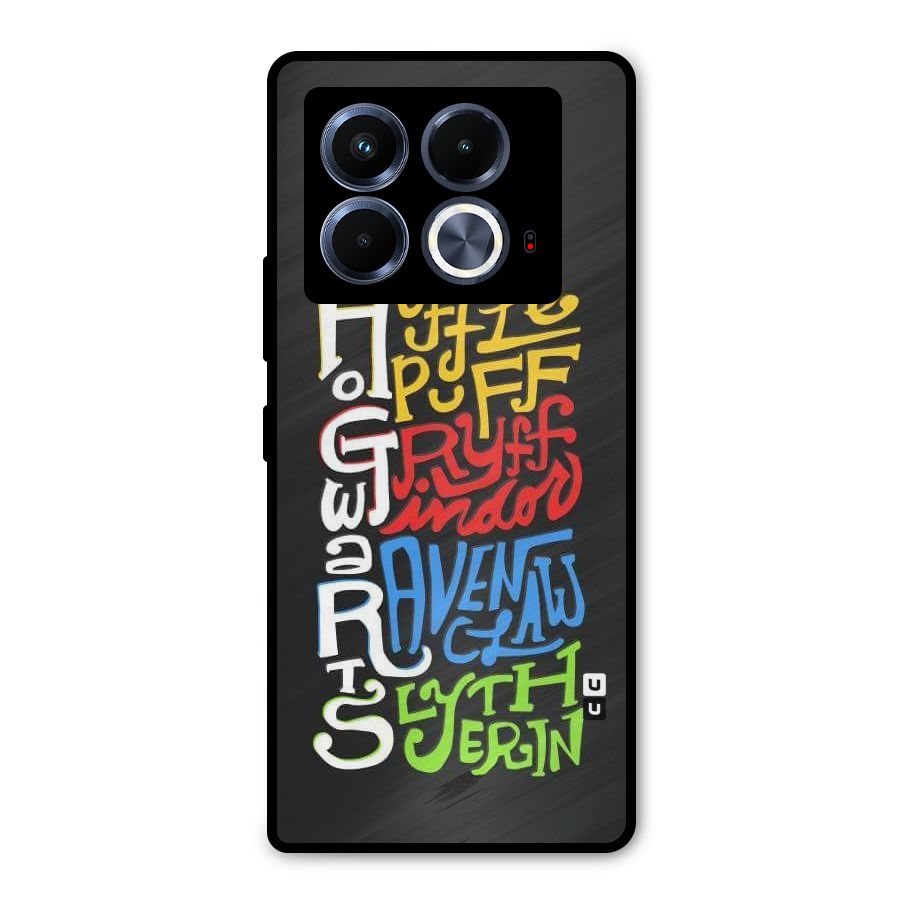 Four Colored Homes Metal Back Case for Infinix Note 40 5G