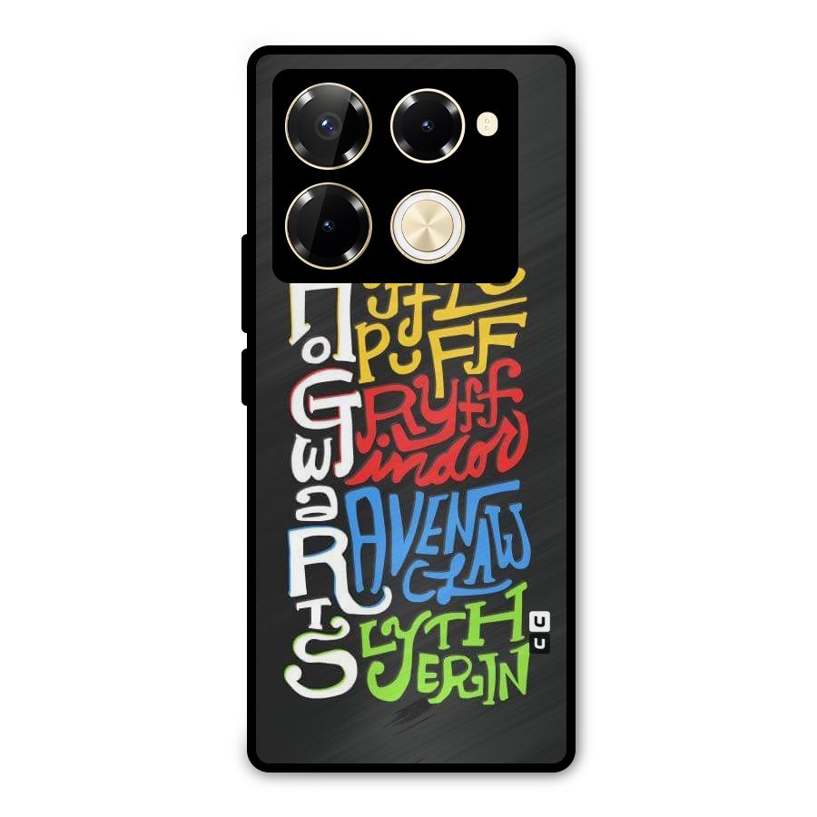 Four Colored Homes Metal Back Case for Infinix Note 40 Pro Plus