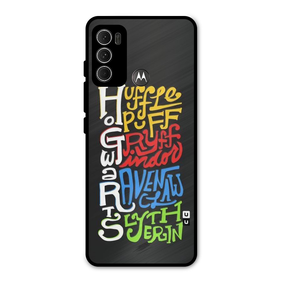 Four Colored Homes Metal Back Case for Moto G60