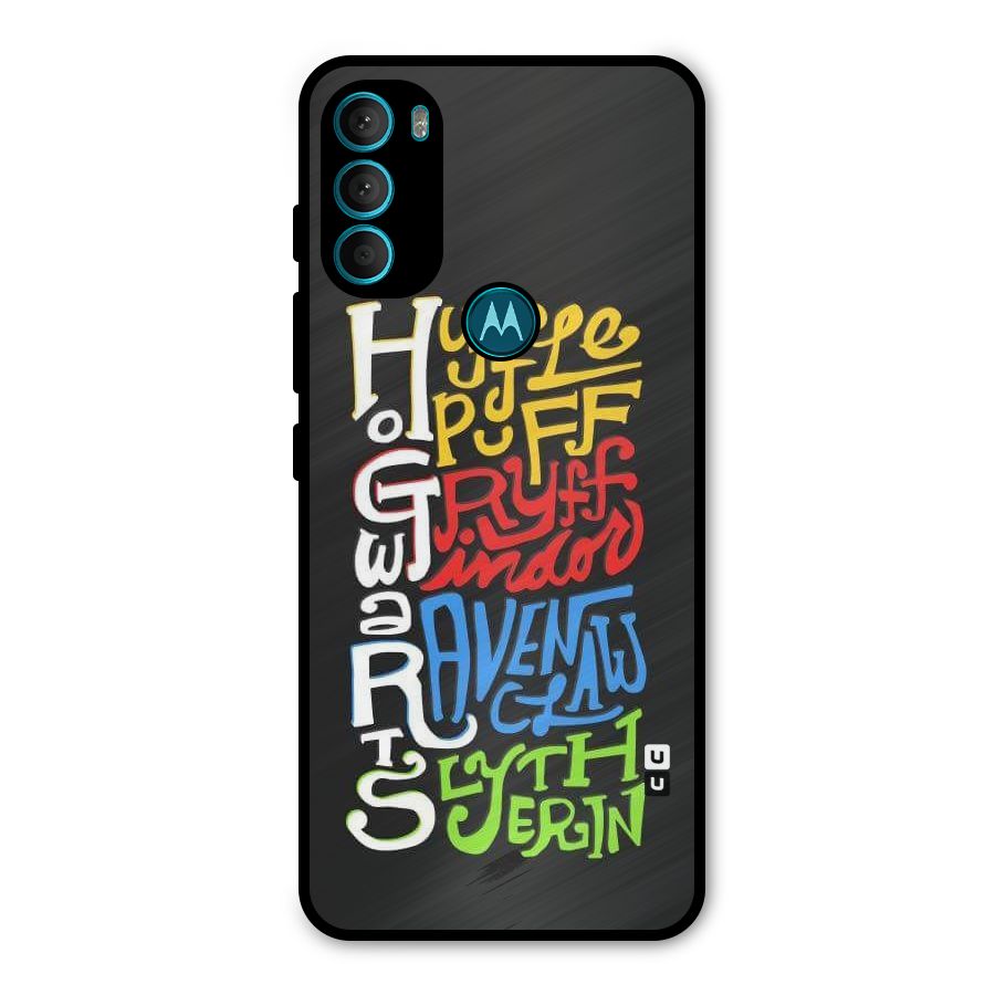 Four Colored Homes Metal Back Case for Moto G71 5G
