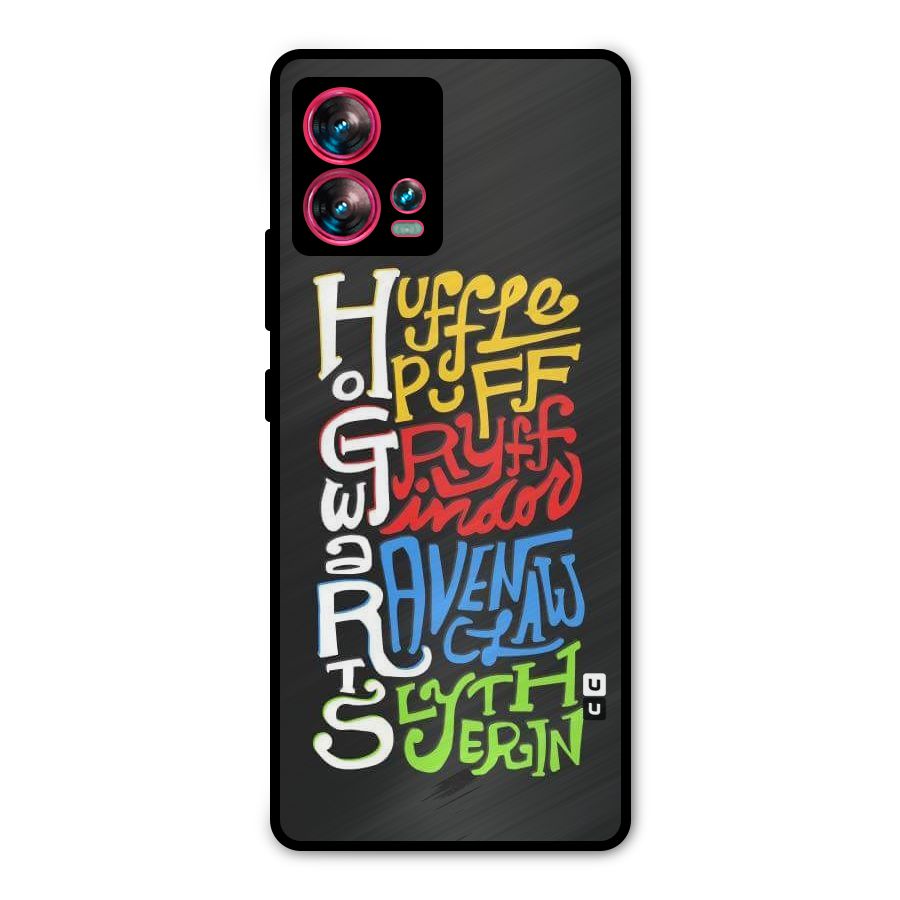 Four Colored Homes Metal Back Case for Motorola Edge 30 Fusion