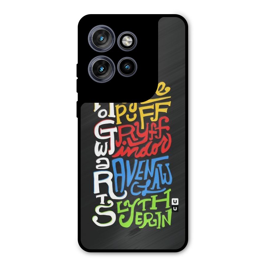 Four Colored Homes Metal Back Case for Motorola Edge 50 Neo