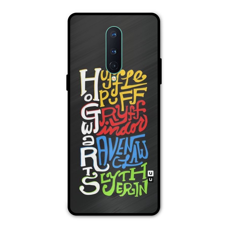 Four Colored Homes Metal Back Case for OnePlus 8