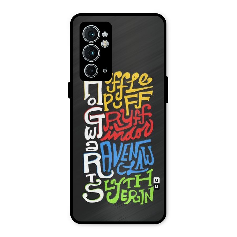 Four Colored Homes Metal Back Case for OnePlus 9RT 5G