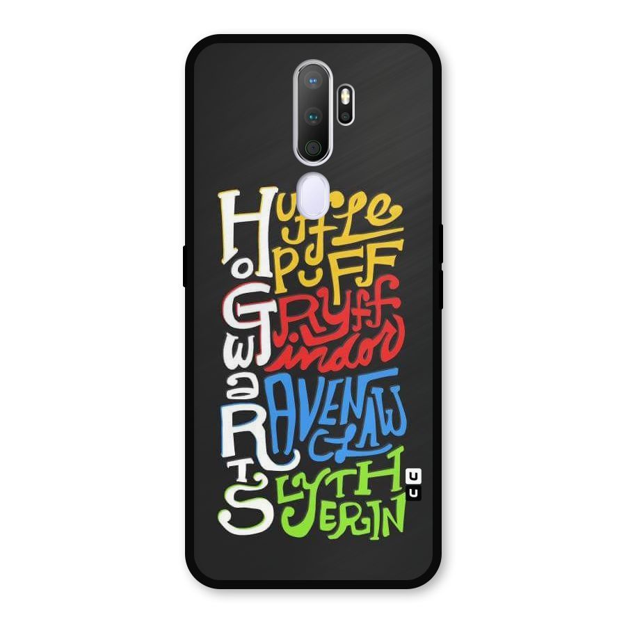 Four Colored Homes Metal Back Case for Oppo A9 (2020)