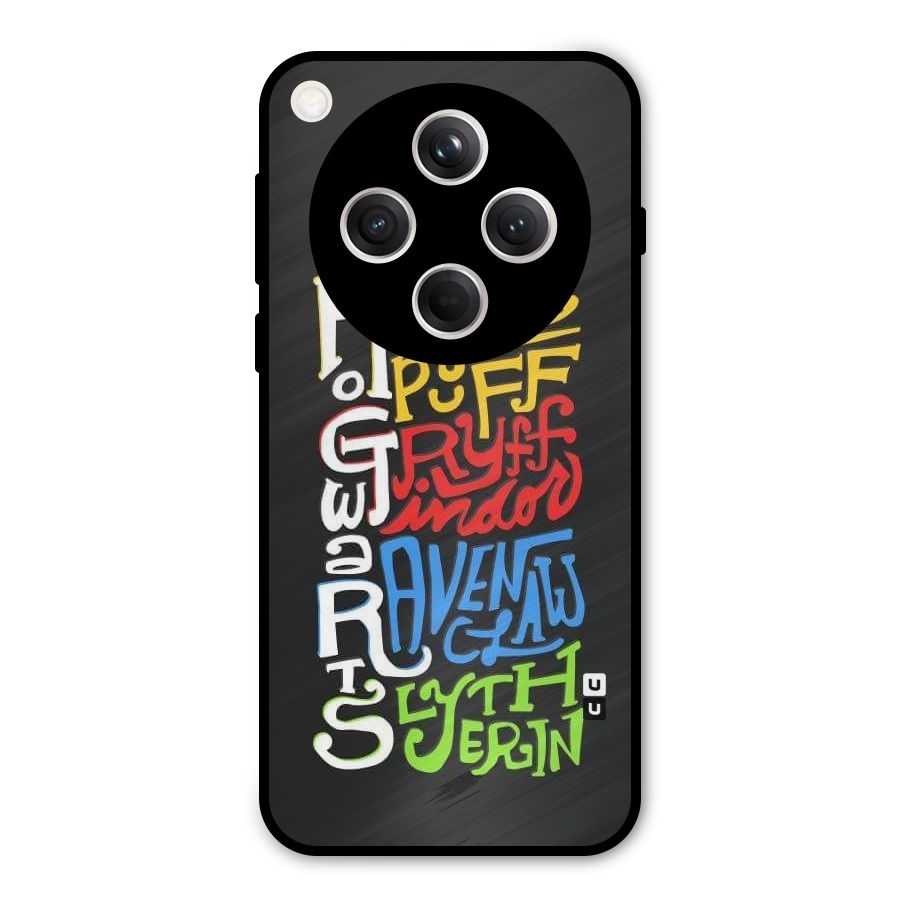 Four Colored Homes Metal Back Case for Oppo Find X8