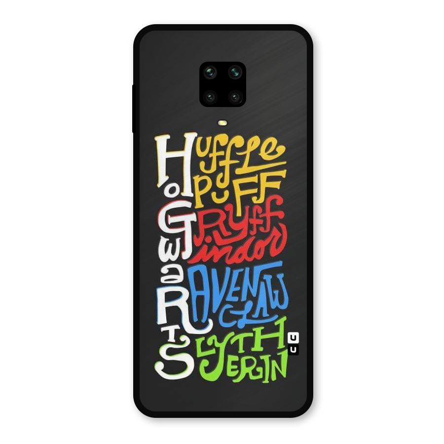 Four Colored Homes Metal Back Case for Poco M2 Pro