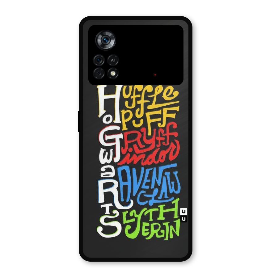 Four Colored Homes Metal Back Case for Poco X4 Pro 5G