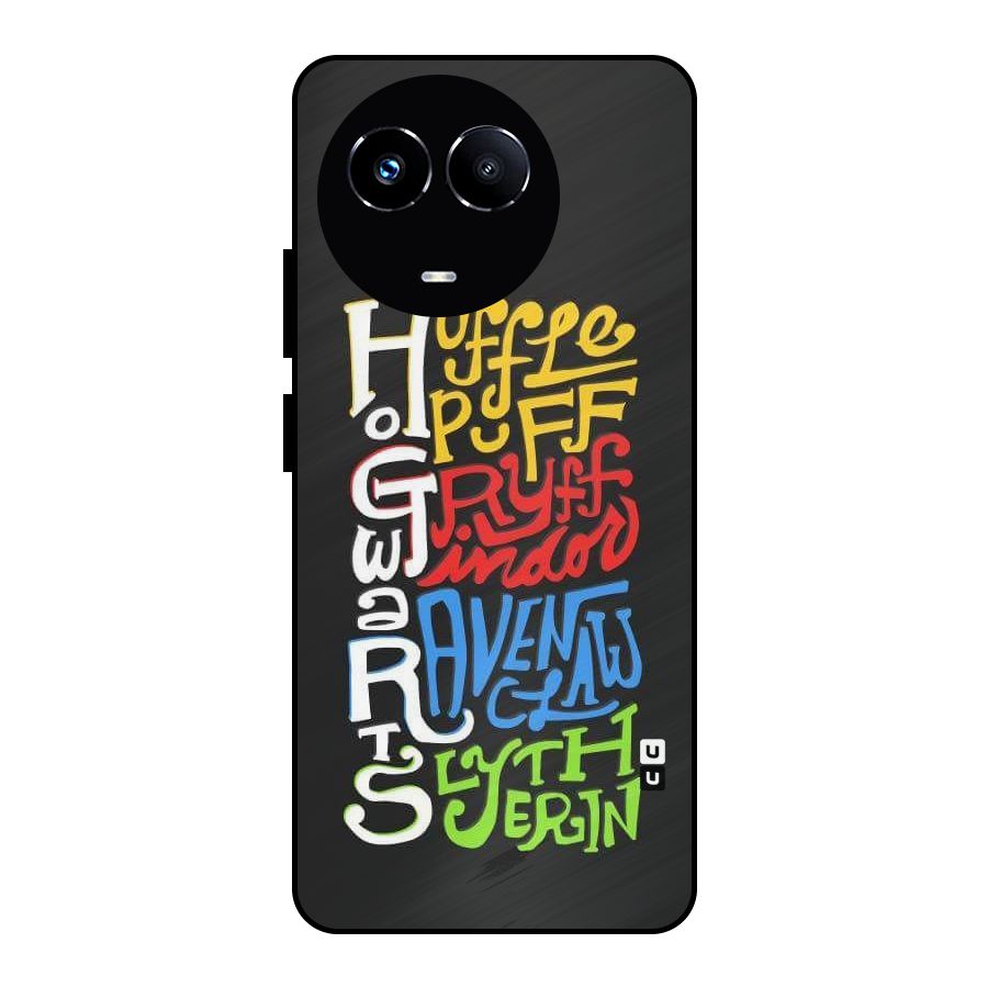 Four Colored Homes Metal Back Case for Realme 11 5G