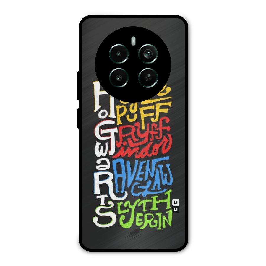 Four Colored Homes Metal Back Case for Realme 12 Pro Plus