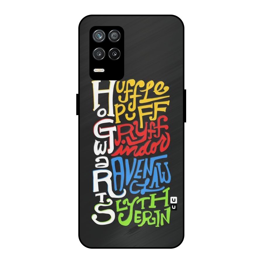Four Colored Homes Metal Back Case for Realme 8s 5G