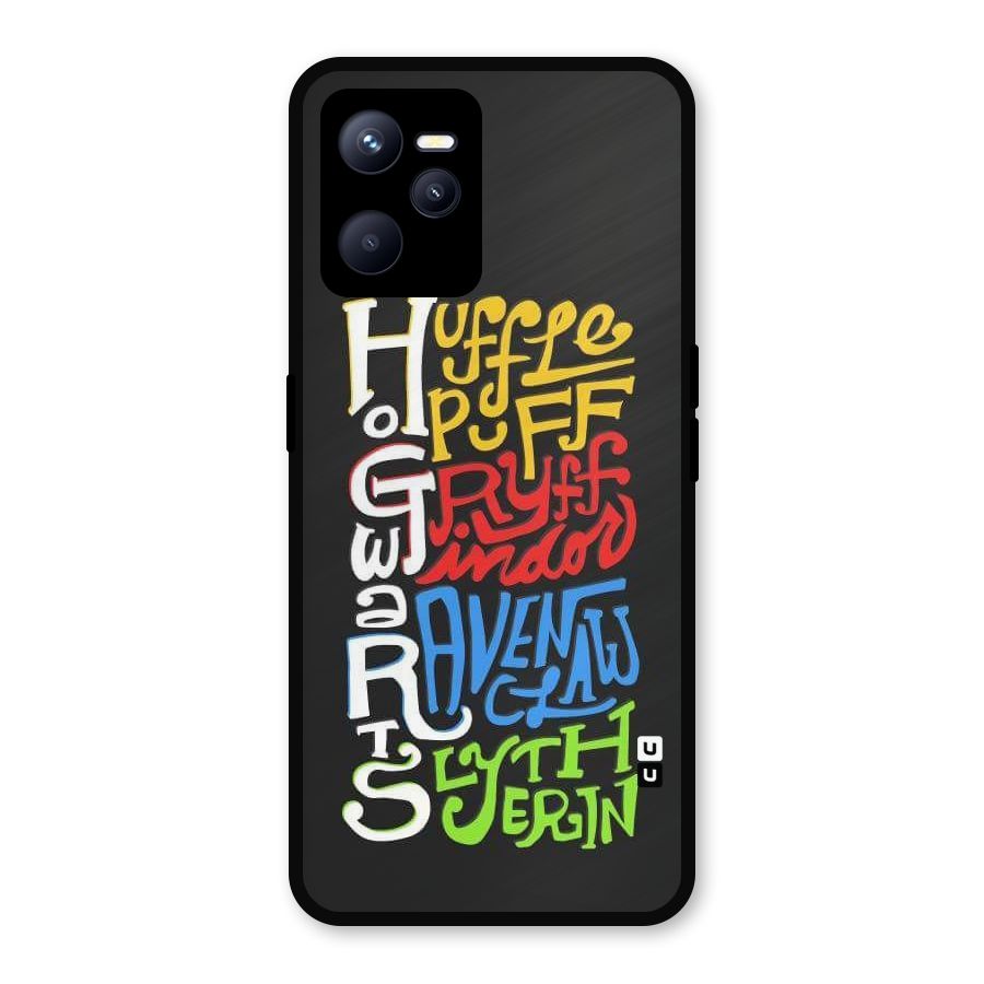 Four Colored Homes Metal Back Case for Realme C35