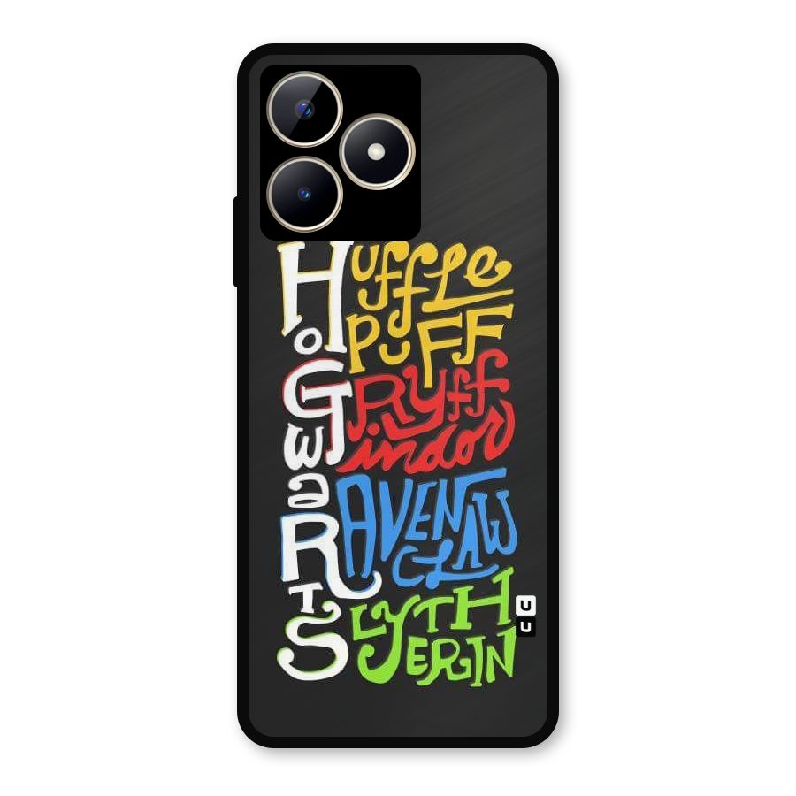 Four Colored Homes Metal Back Case for Realme C53