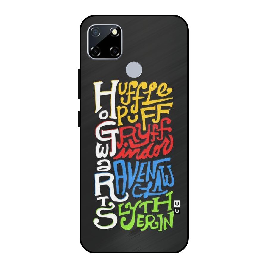 Four Colored Homes Metal Back Case for Realme Narzo 20