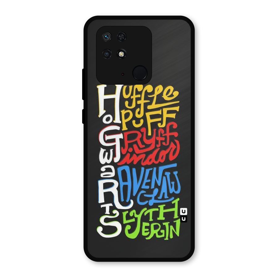 Four Colored Homes Metal Back Case for Redmi 10 Power