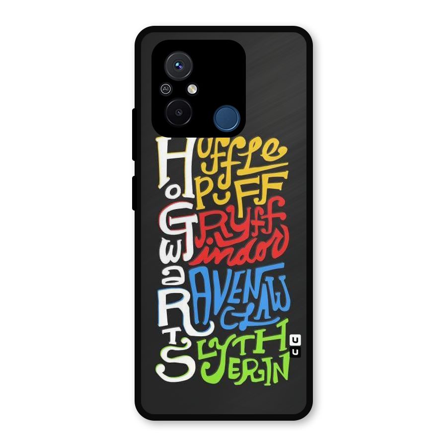 Four Colored Homes Metal Back Case for Redmi 12C