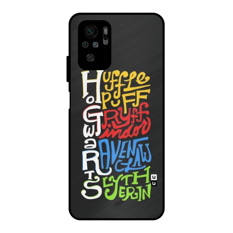 Four Colored Homes Metal Back Case for Redmi Note 10S