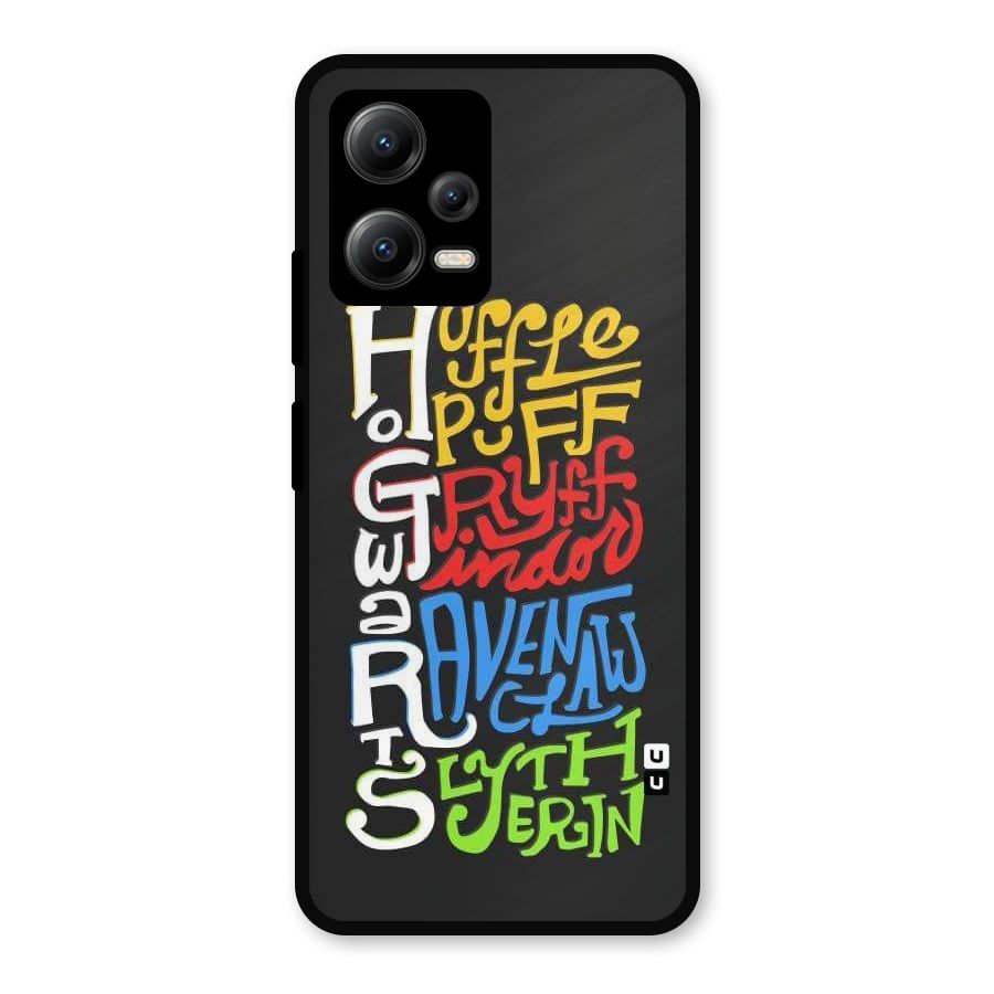 Four Colored Homes Metal Back Case for Redmi Note 12 5G