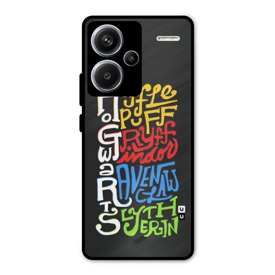 Four Colored Homes Metal Back Case for Redmi Note 13 Pro Plus