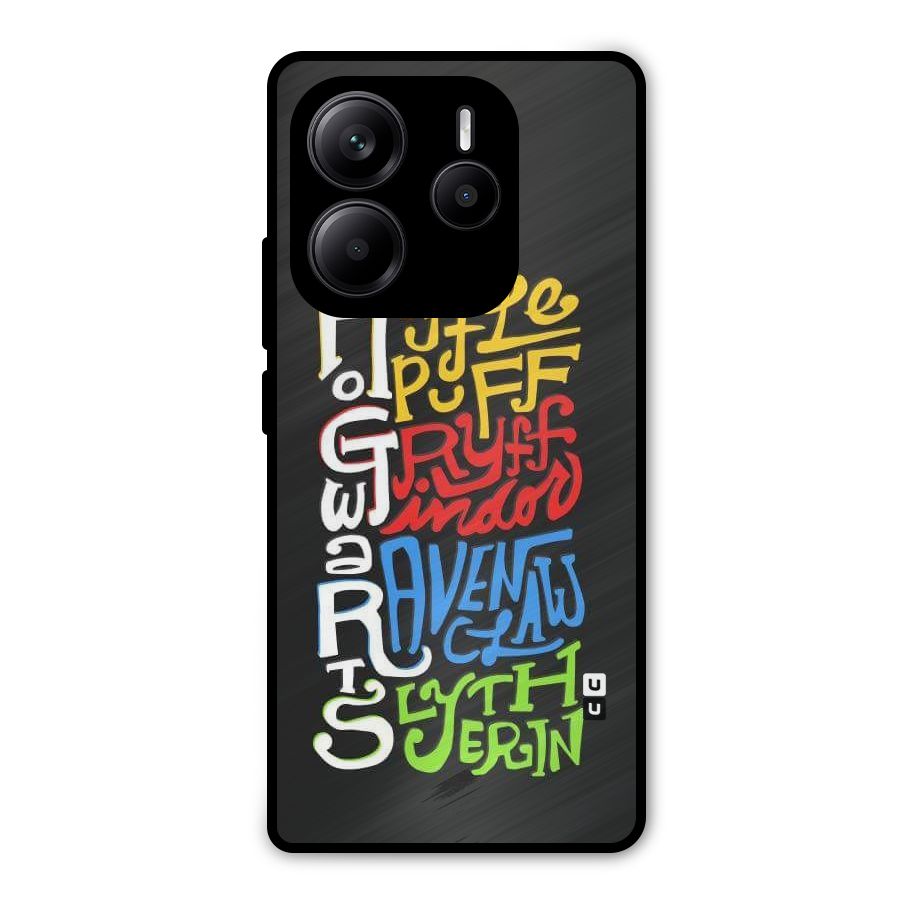 Four Colored Homes Metal Back Case for Redmi Note 14 5G