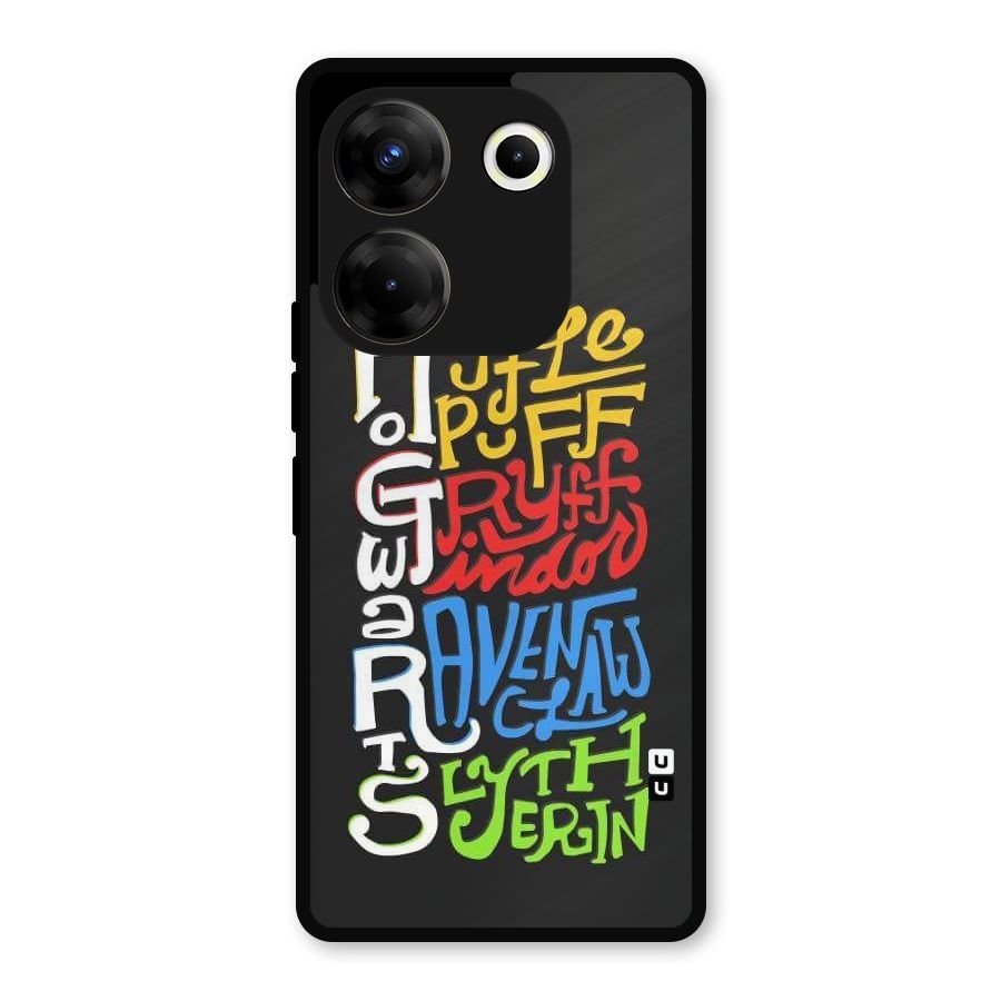Four Colored Homes Metal Back Case for Tecno Camon 20