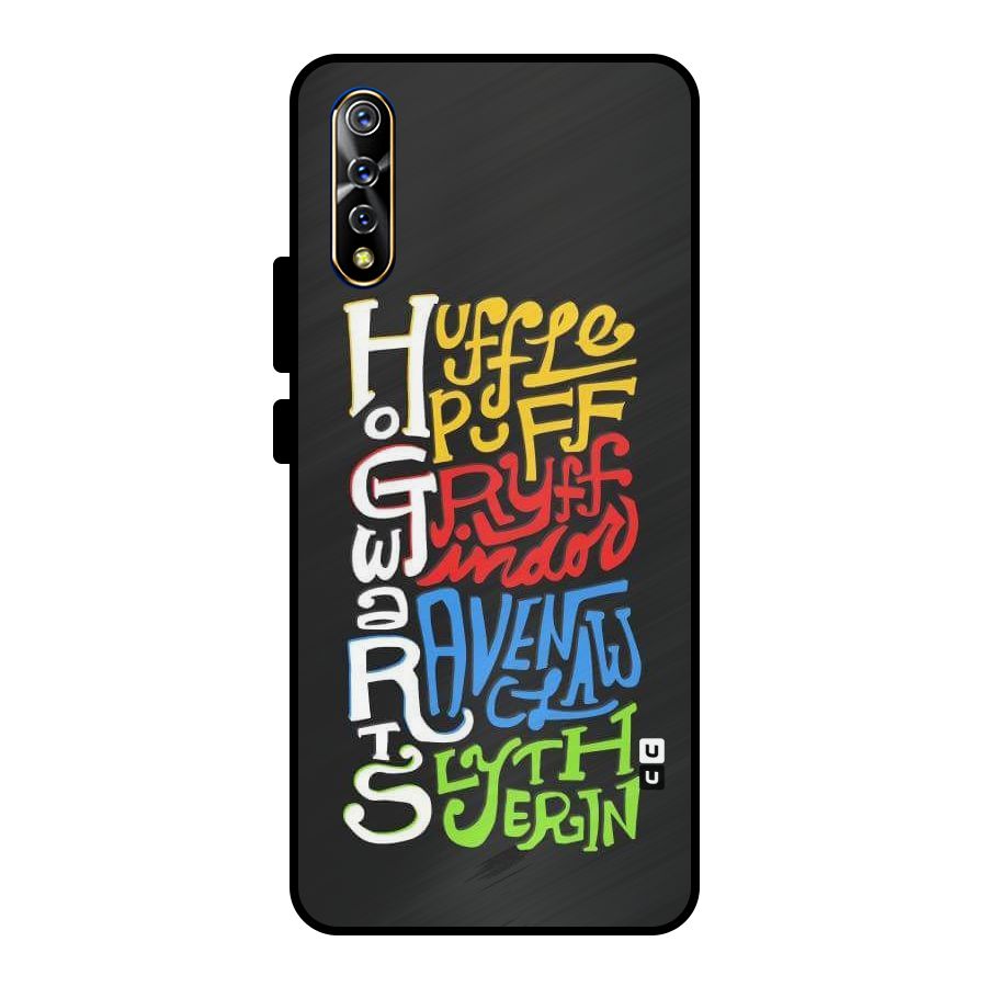 Four Colored Homes Metal Back Case for Vivo S1