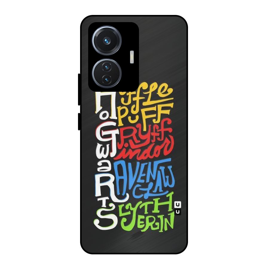 Four Colored Homes Metal Back Case for Vivo T1 44W