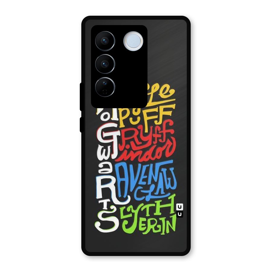 Four Colored Homes Metal Back Case for Vivo V27