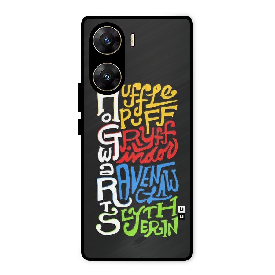 Four Colored Homes Metal Back Case for Vivo V29e