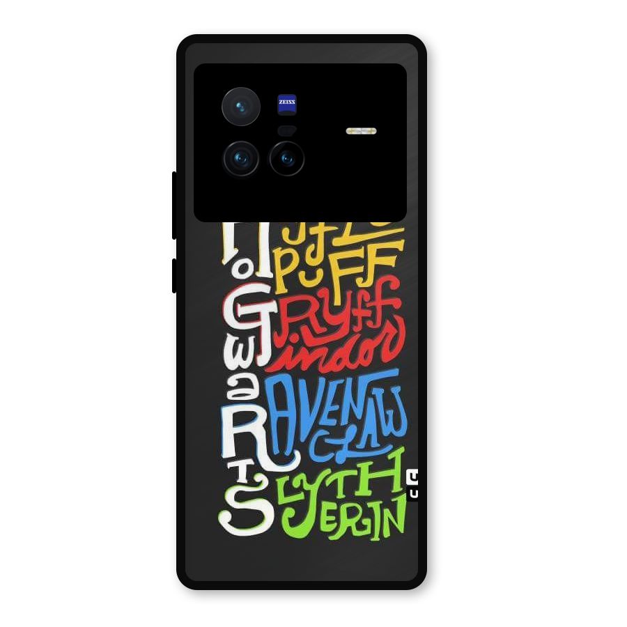 Four Colored Homes Metal Back Case for Vivo X80