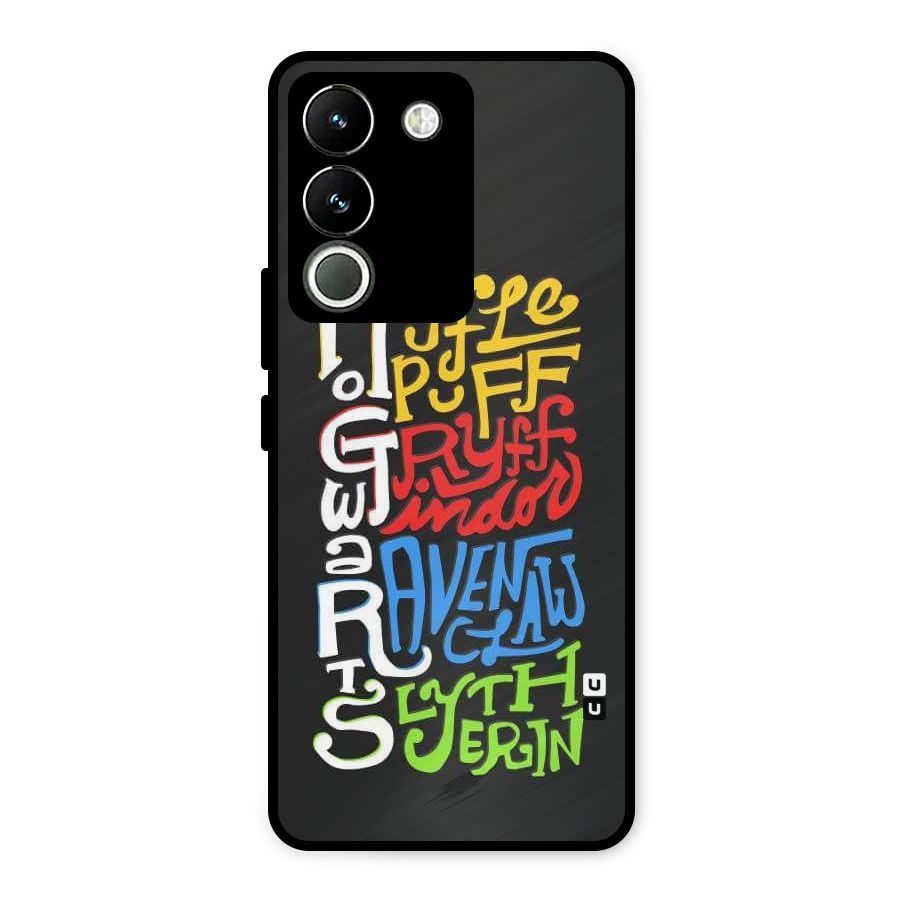 Four Colored Homes Metal Back Case for Vivo Y200