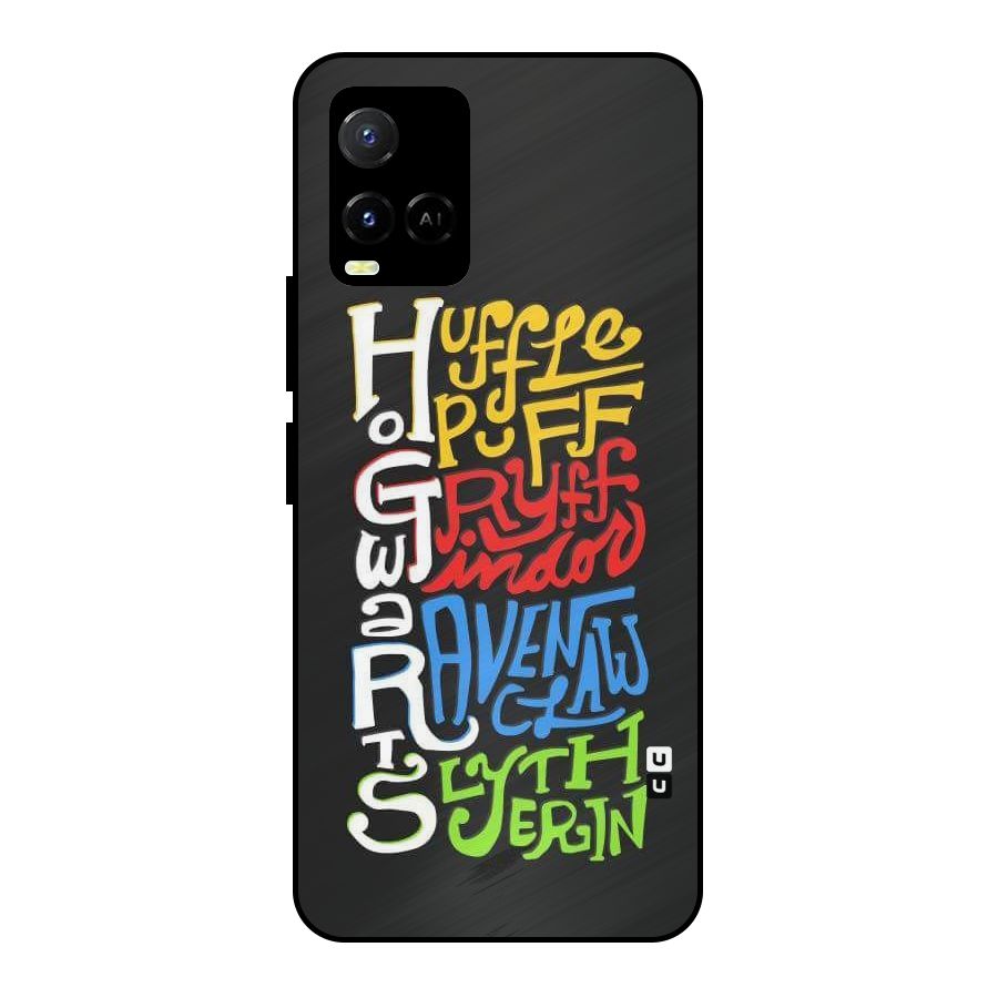 Four Colored Homes Metal Back Case for Vivo Y21 2021