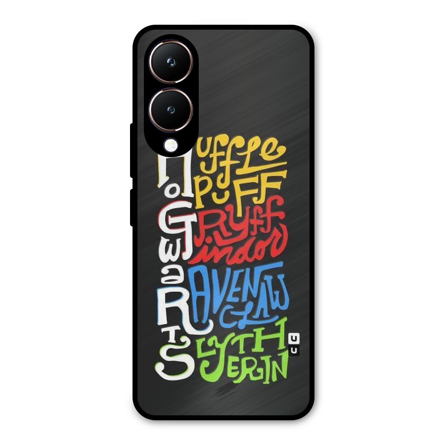 Four Colored Homes Metal Back Case for Vivo Y28