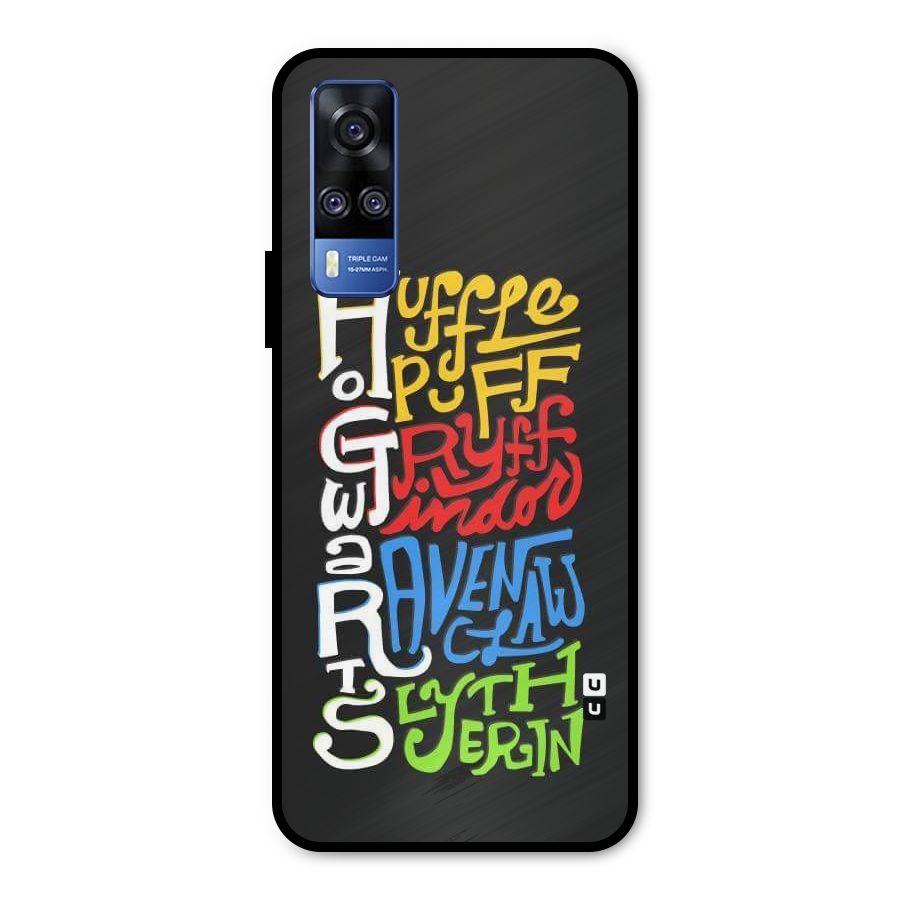 Four Colored Homes Metal Back Case for Vivo Y31