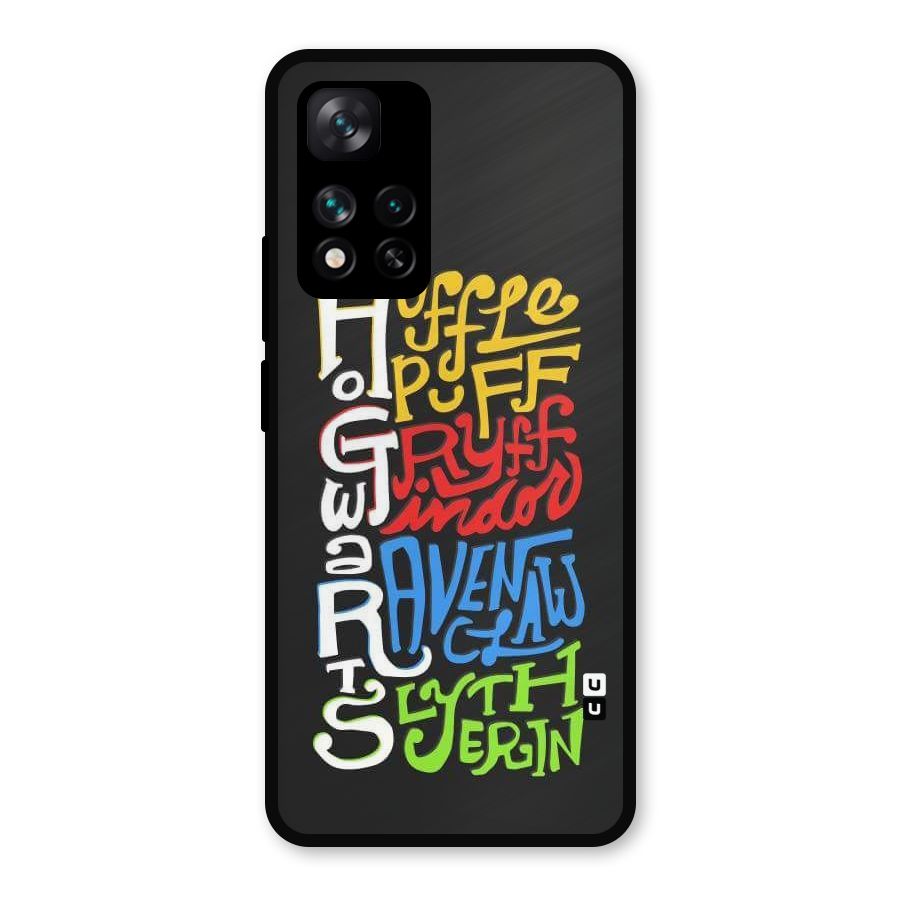 Four Colored Homes Metal Back Case for Xiaomi 11i Hypercharge 5G