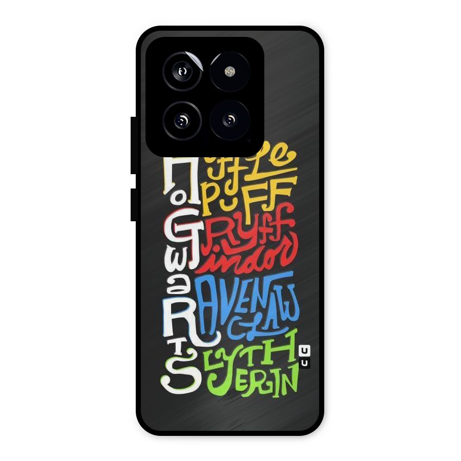 Four Colored Homes Metal Back Case for Xiaomi 14