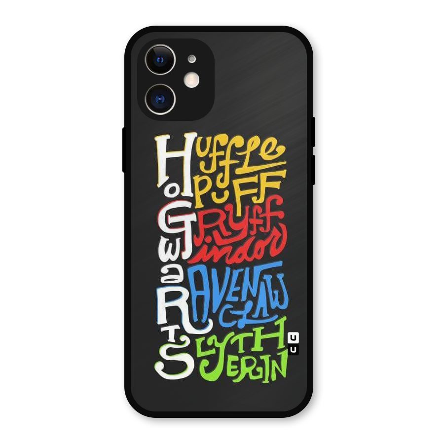 Four Colored Homes Metal Back Case for iPhone 12