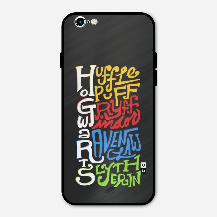 Four Colored Homes Metal Back Case for iPhone 6 6s