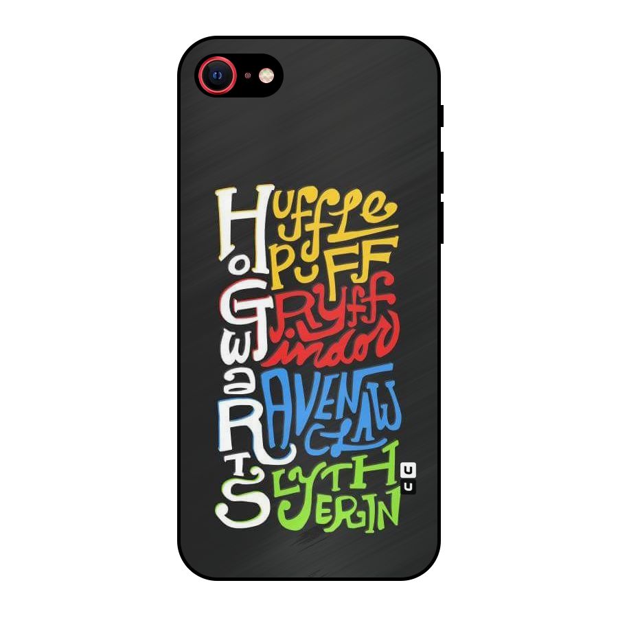 Four Colored Homes Metal Back Case for iPhone SE 2022