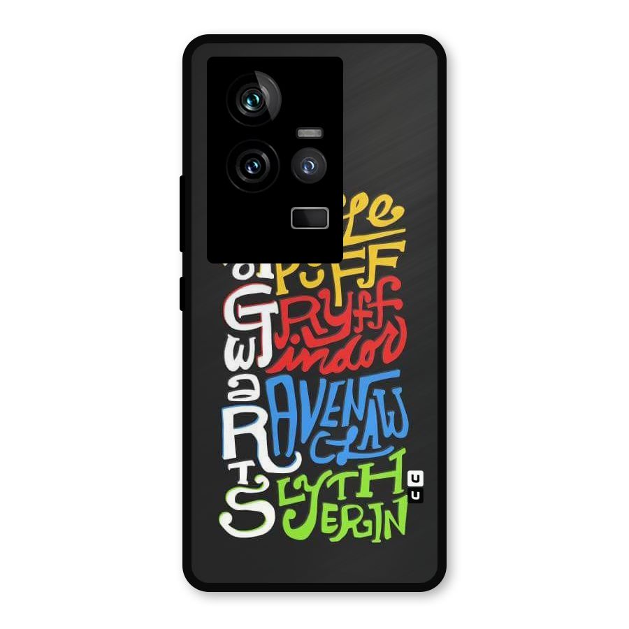Four Colored Homes Metal Back Case for iQOO 11 5G