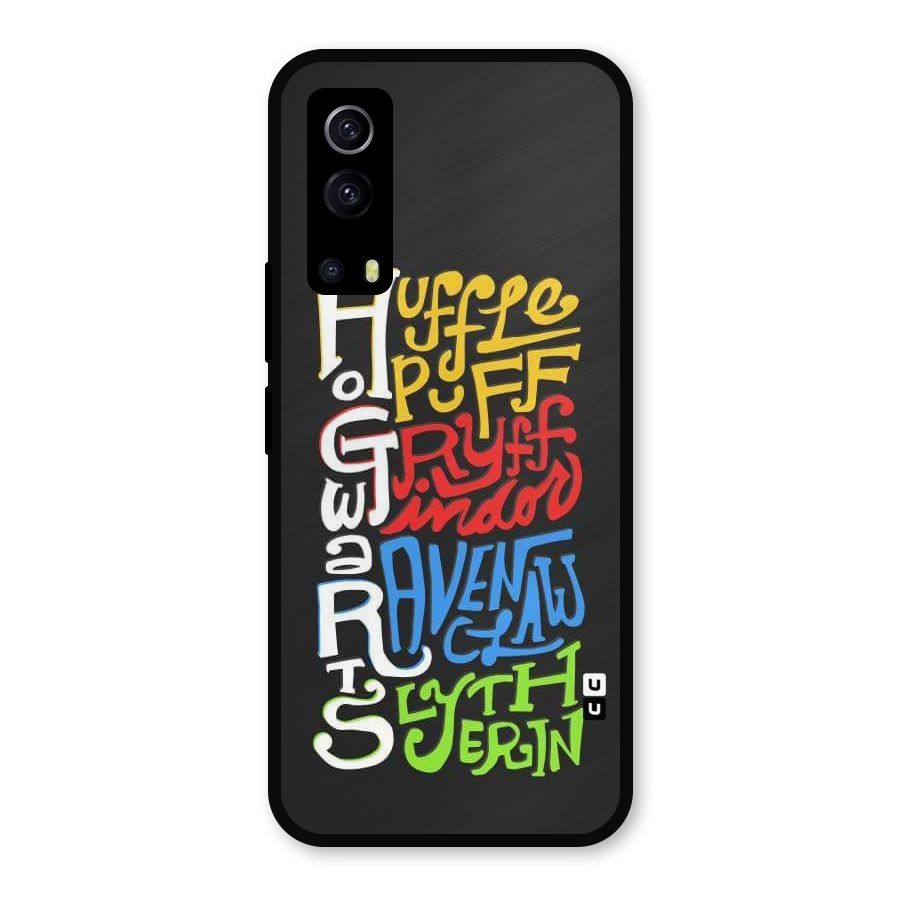 Four Colored Homes Metal Back Case for iQOO Z3