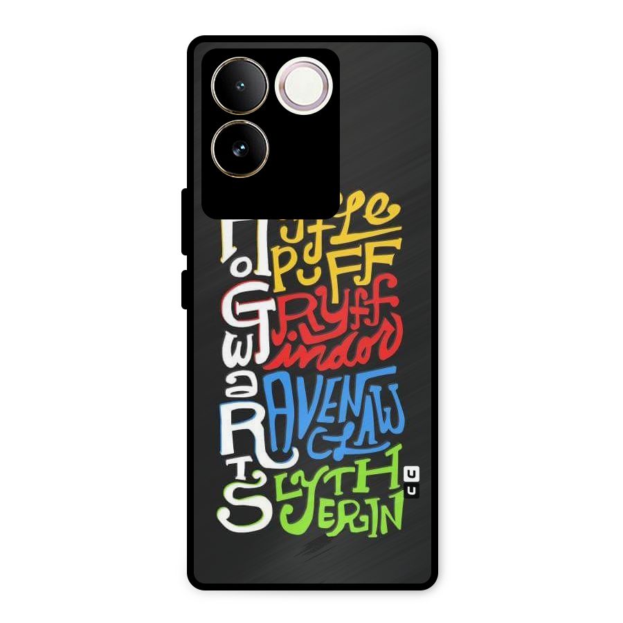 Four Colored Homes Metal Back Case for iQOO Z7 Pro