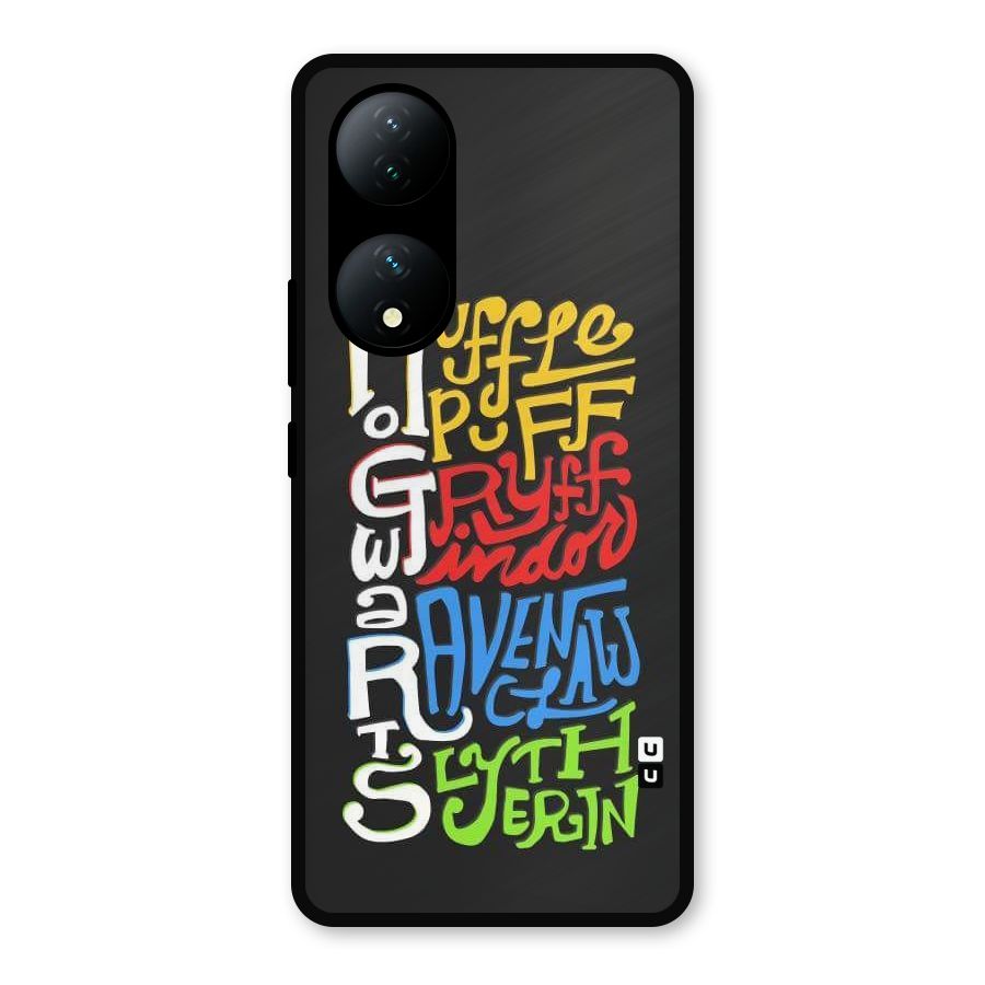 Four Colored Homes Metal Back Case for iQOO Z7s