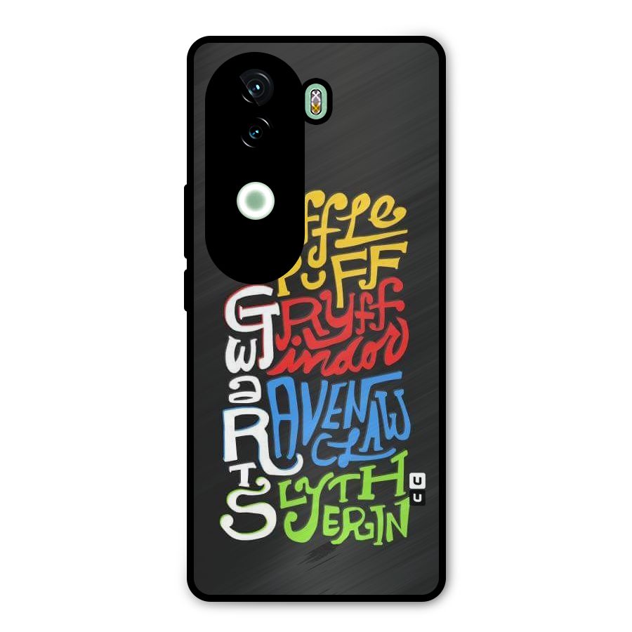 Four Colored Homes Metal Back Case for iQOO Z9s